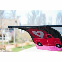 Black Metal Extendable House Flag Pole -American Flags Sales 20112 3