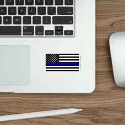Thin Blue Line Flag Decal (indoor And Outdoor Use) -American Flags Sales 2811ca28818c792763bb260f8e197dd5
