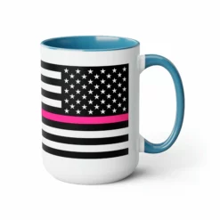 Two-Tone Thin Pink Line Flag Coffee Mugs, 15oz 27 Two-Tone Thin Pink Line Flag Coffee Mugs, 15oz -American Flags Sales 2bc8bf0d1116e94300860824813e6a92