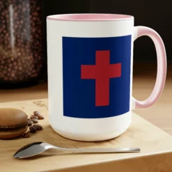 Two-Tone Christian Flag Coffee Mugs, 15oz 38 Two-Tone Christian Flag Coffee Mugs, 15oz -American Flags Sales 3179e6ef4c89fa30e96322fe6e550fe8