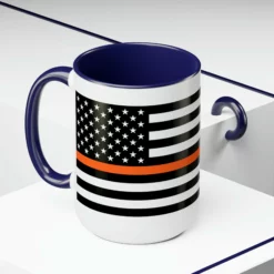 Two-Tone Thin Orange Line Flag Coffee Mugs, 15oz 34 Two-Tone Thin Orange Line Flag Coffee Mugs, 15oz -American Flags Sales 40fd7528946a0b684af178b5dd2e9dbc