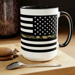 Two-Tone Thin Camo Line Flag Coffee Mugs, 15oz -American Flags Sales 419bc4b27ca5d501ed9ed9ec7056b6a4