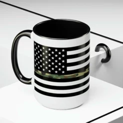 Two-Tone Thin Camo Line Flag Coffee Mugs, 15oz -American Flags Sales 4bdf3c9136ecdfb0203dad21320706d4