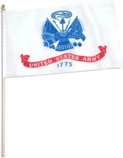 US Army Stick Flag - 12 In X 18 In