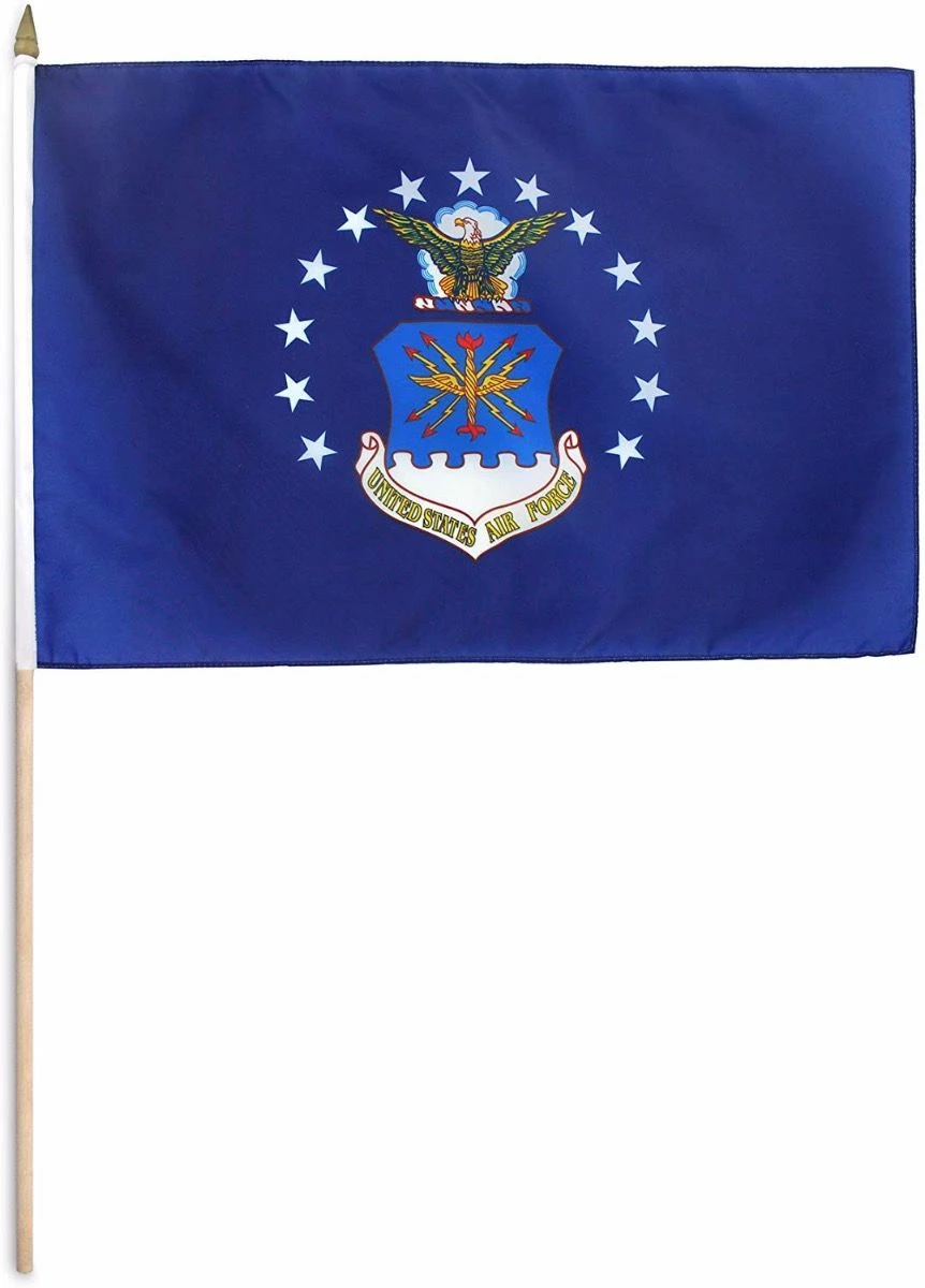 US Air Force Stick Flag - 12 In X 18 In 1 US Air Force Stick Flag - 12 In X 18 In