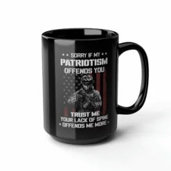 American Soldier Patriotism Mug 15 Oz - Black -American Flags Sales 7279468412194245540 2048