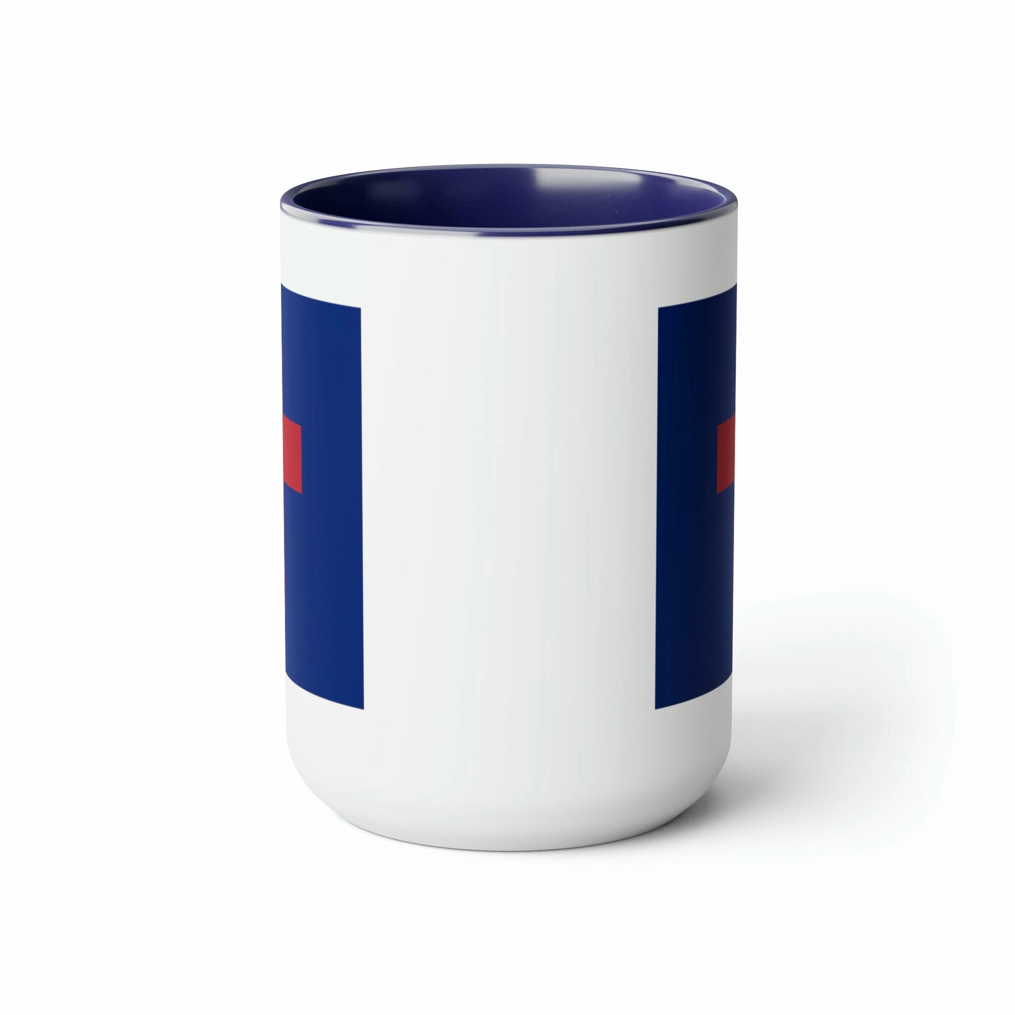 Two-Tone Christian Flag Coffee Mugs, 15oz 2 Two-Tone Christian Flag Coffee Mugs, 15oz - Image 2