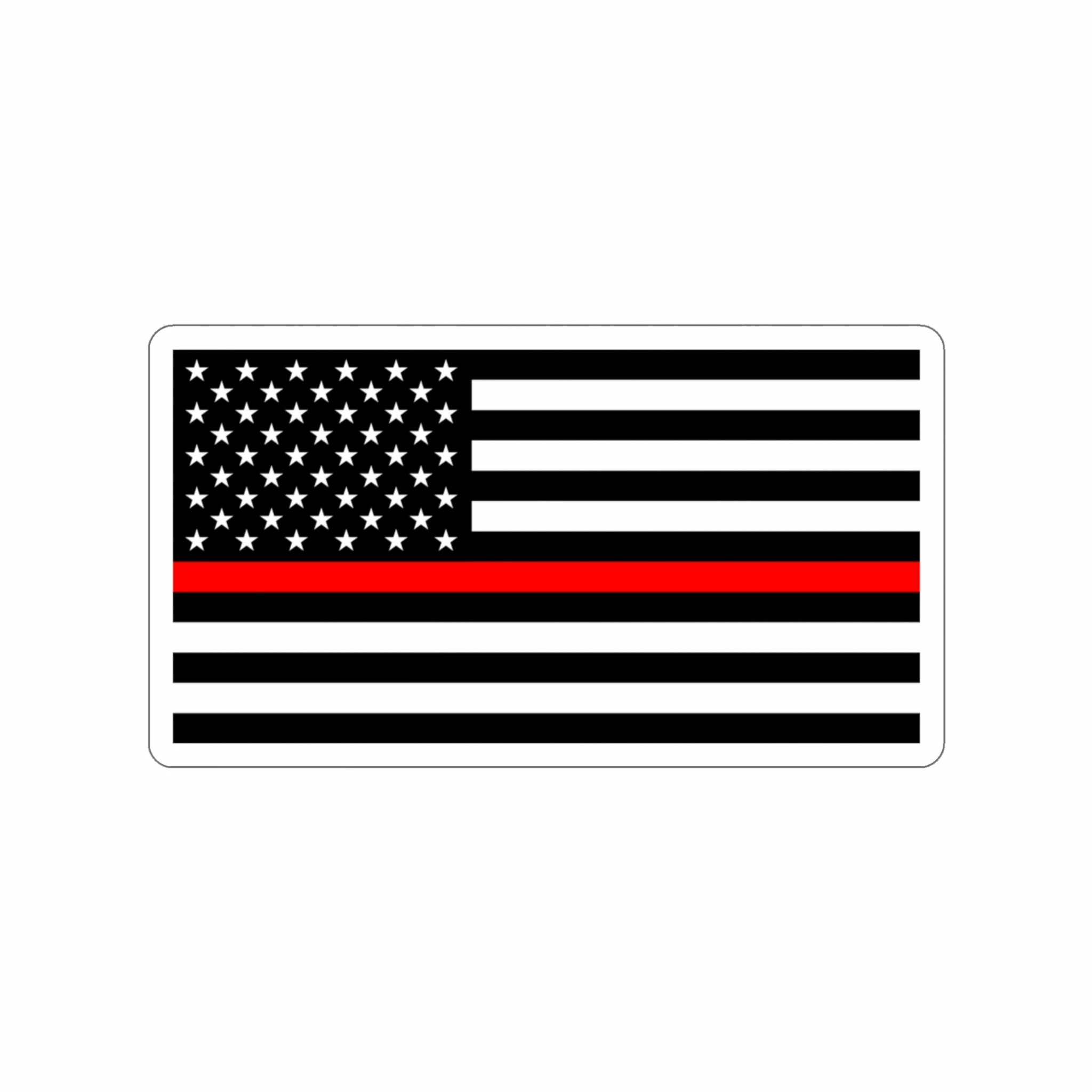Thin Red Line Flag Decal (indoor And Outdoor Use) 8 Thin Red Line Flag Decal (indoor And Outdoor Use) - Image 8