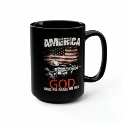 AMERICA God Shed His Grace On Thee Mug - 15 Oz Black Mug -American Flags Sales aff44909c2127fdc1f6827a2a0845d47