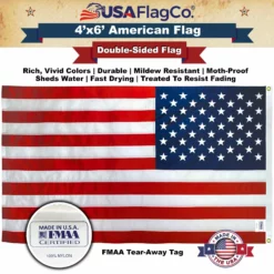US Flag (4x6 Foot) Embroidered Stars & Sewn Stripes 19 US Flag (4x6 Foot) Embroidered Stars & Sewn Stripes -American Flags Sales american flag 4x6 double sided flag