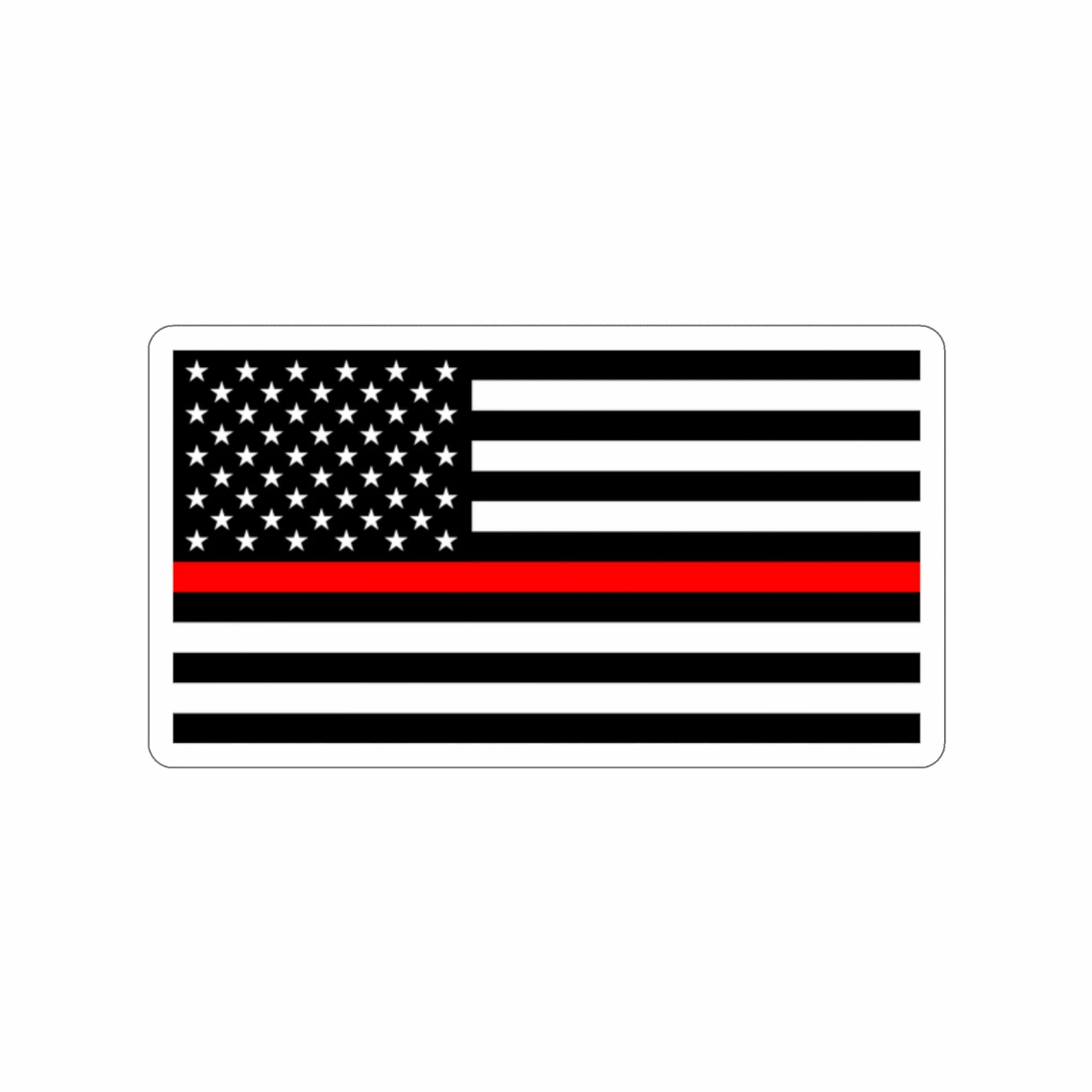 Thin Red Line Flag Decal (indoor And Outdoor Use) 4 Thin Red Line Flag Decal (indoor And Outdoor Use) - Image 4