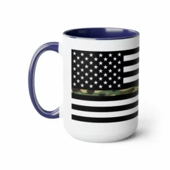 Two-Tone Thin Camo Line Flag Coffee Mugs, 15oz -American Flags Sales b59f69fb79871d150aa8b0cf7c91187a