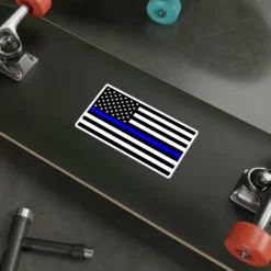 Thin Blue Line Flag Decal (indoor And Outdoor Use) -American Flags Sales bca35e3dde028432631e95fc6c2c6550