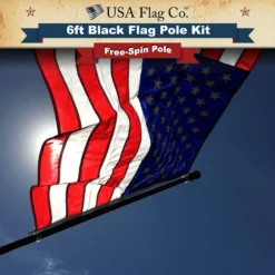 PATRIOT™ Flag Pole And ROGUE™ Bracket Kit - Classic Black (6ft, 1" Diameter) 21 PATRIOT™ Flag Pole And ROGUE™ Bracket Kit - Classic Black (6ft, 1" Diameter) -American Flags Sales black flag pole kit 6ft 1 inch diameter usa flag co 6 75c24f50 1c5a 4b17 84a4 fe8bf9ca7c0a
