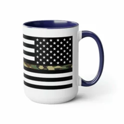 Two-Tone Thin Camo Line Flag Coffee Mugs, 15oz -American Flags Sales c5c640a733b69222618dbb258c345f7c