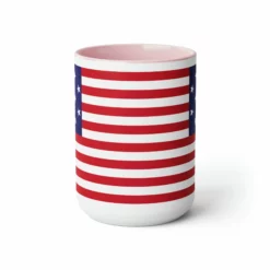 Two-Tone Star Spangled Banner Flag Coffee Mugs, 15oz -American Flags Sales c64f28417c233a16b35f8b2e58d6893c