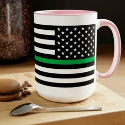 Two-Tone Thin Green Line Flag Coffee Mugs, 15oz 38 Two-Tone Thin Green Line Flag Coffee Mugs, 15oz -American Flags Sales c7f12ef626ba644b53f01b5ccdae4794