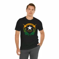 Nevada State Flag T Shirt: Bella + Canvas 3001 -American Flags Sales cac8ccc75c92779a76ad11121c6ebe67