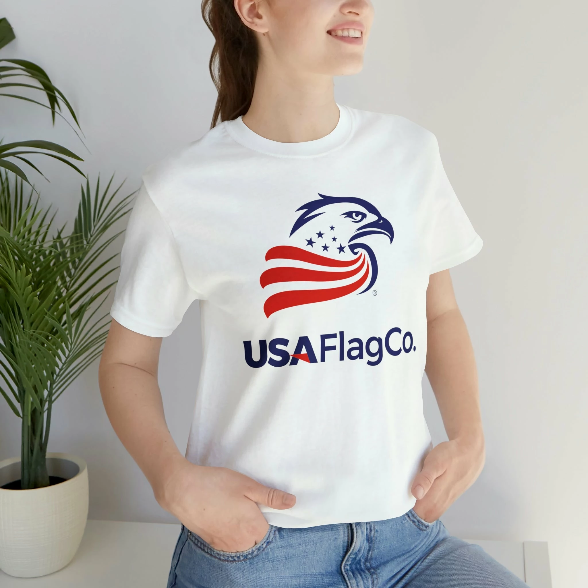 USA Flag Co. T Shirt: Bella + Canvas 3001 5 USA Flag Co. T Shirt: Bella + Canvas 3001 - Image 5