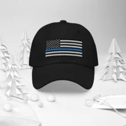 Dad Hat - Thin Blue Line Flag (Embroidered Flag) 31 Dad Hat - Thin Blue Line Flag (Embroidered Flag) -American Flags Sales classic dad hat black front 2 63464f2341a4f
