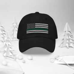 Dad Hat - Thin Green Line Flag (Embroidered Flag) 35 Dad Hat - Thin Green Line Flag (Embroidered Flag) -American Flags Sales classic dad hat black front 2 63f18a80bc5dc