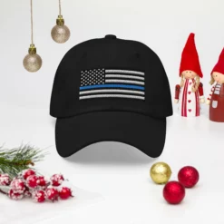 Dad Hat - Thin Blue Line Flag (Embroidered Flag) 30 Dad Hat - Thin Blue Line Flag (Embroidered Flag) -American Flags Sales classic dad hat black front 63464f2341988