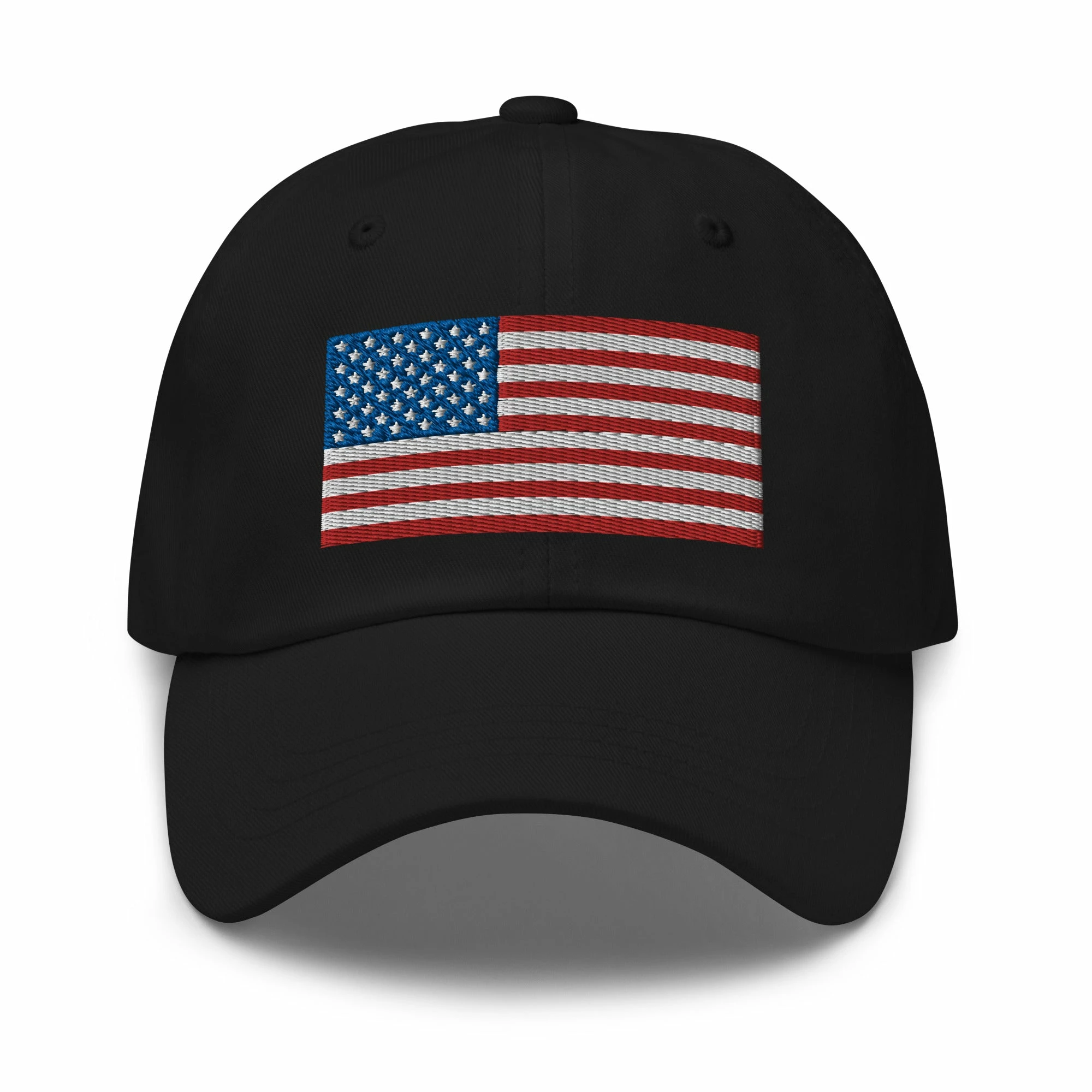 Dad Hat - USA Flag (Embroidered Flag) 1 Dad Hat - USA Flag (Embroidered Flag)