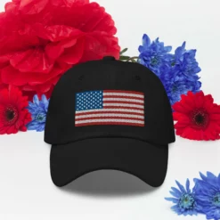 Dad Hat - USA Flag (Embroidered Flag) 29 Dad Hat - USA Flag (Embroidered Flag) -American Flags Sales classic dad hat black front 63471f5e8bdff