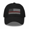 Dad Hat - Thin Red Line Flag (Embroidered Flag)