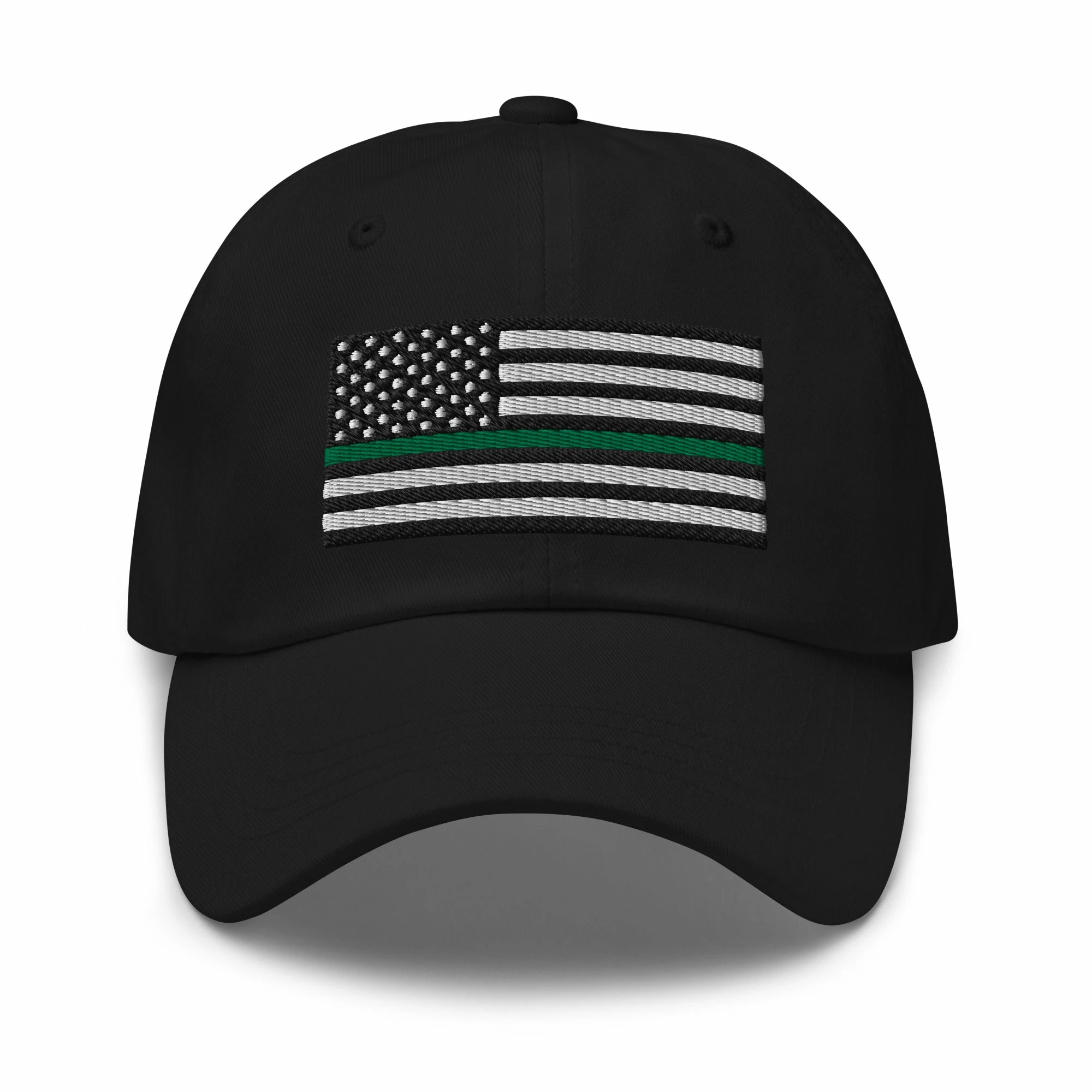 Dad Hat - Thin Green Line Flag (Embroidered Flag) 1 Dad Hat - Thin Green Line Flag (Embroidered Flag)