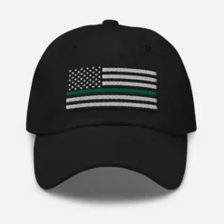 Dad Hat - Thin Green Line Flag (Embroidered Flag) 38 Dad Hat - Thin Green Line Flag (Embroidered Flag) -American Flags Sales classic dad hat black front 63f18a80bc84c