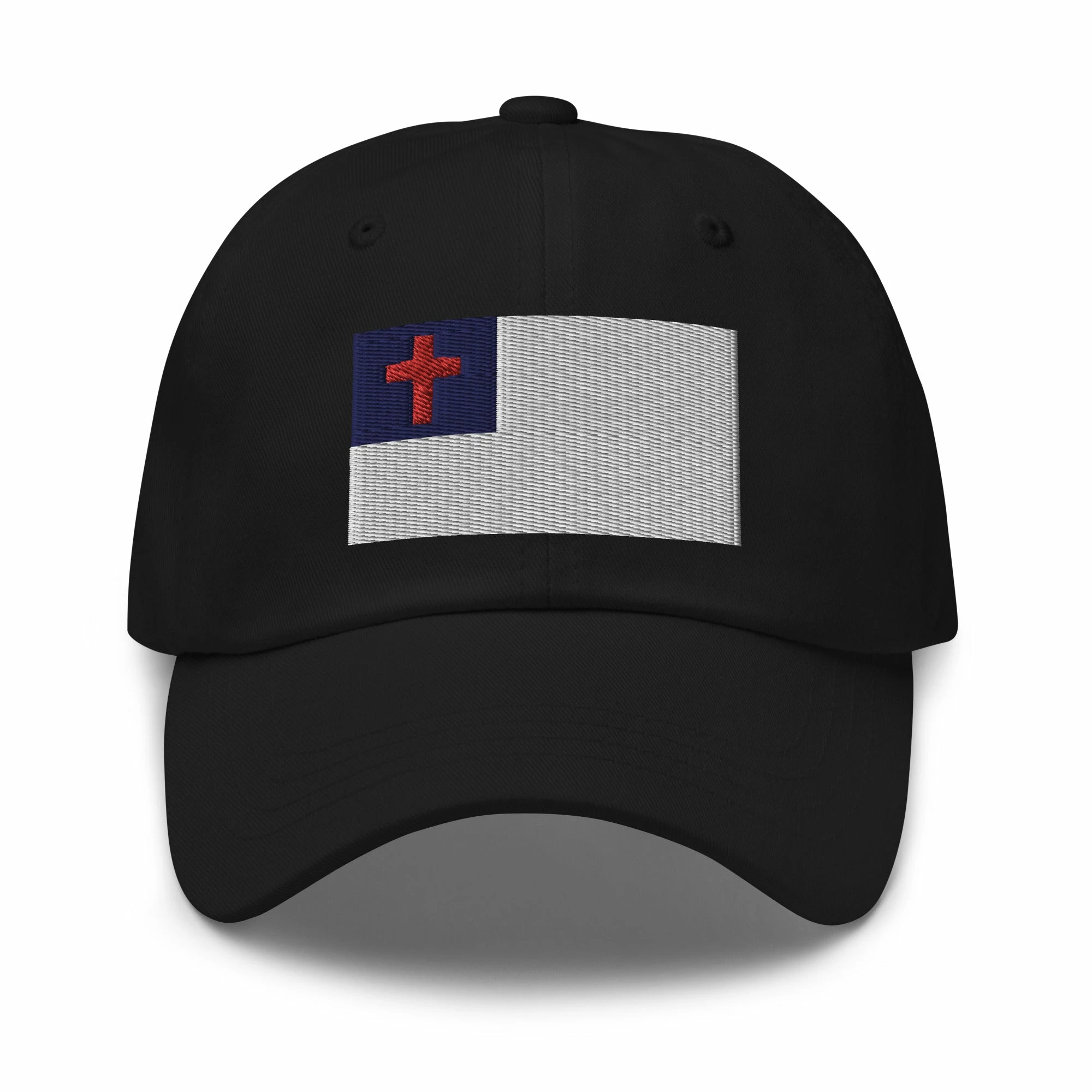 Dad Hat - Christian Flag (Embroidered Flag) 1 Dad Hat - Christian Flag (Embroidered Flag)