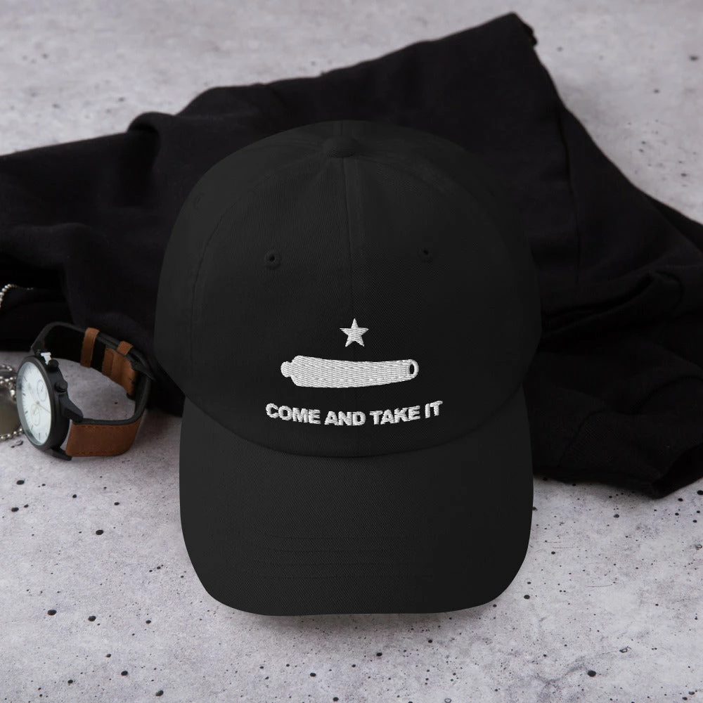 Dad Hat - Come And Take It (White Embroidered) 10 Dad Hat - Come And Take It (White Embroidered) - Image 10