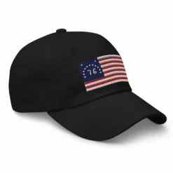 Dad Hat - Bennington Flag "1776" (Embroidered Flag) -American Flags Sales classic dad hat black right front 65ccfc9e42a42