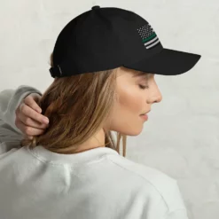 Dad Hat - Thin Green Line Flag (Embroidered Flag) 24 Dad Hat - Thin Green Line Flag (Embroidered Flag) -American Flags Sales classic dad hat black right side 63f18a80bbc6c