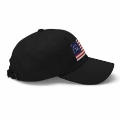 Dad Hat - Bennington Flag "1776" (Embroidered Flag) -American Flags Sales classic dad hat black right side 65ccfc9e42c62