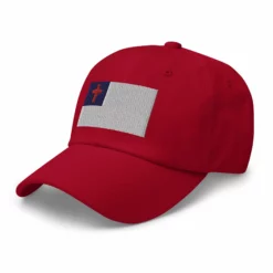 Dad Hat - Christian Flag (Embroidered Flag) 38 Dad Hat - Christian Flag (Embroidered Flag) -American Flags Sales classic dad hat cranberry left front 65c93ae601b10