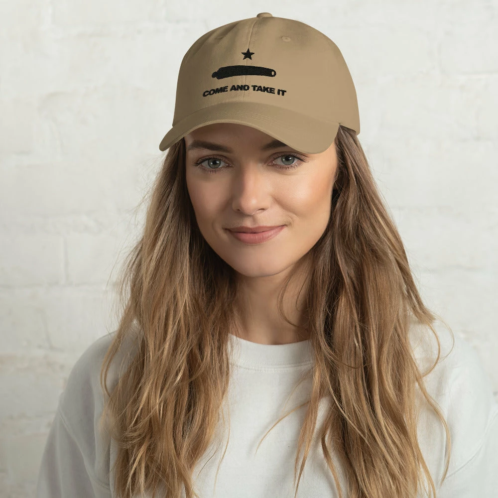 Dad Hat - Come And Take It (Black Embroidered) 2 Dad Hat - Come And Take It (Black Embroidered) - Image 2