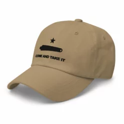 Dad Hat - Come And Take It (Black Embroidered) 33 Dad Hat - Come And Take It (Black Embroidered) -American Flags Sales classic dad hat khaki left front 65c9a9ed9bb2b