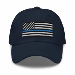 Dad Hat - Thin Blue Line Flag (Embroidered Flag) 35 Dad Hat - Thin Blue Line Flag (Embroidered Flag) -American Flags Sales classic dad hat navy front 63464f2341c93