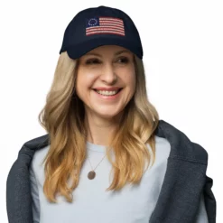 Dad Hat - Betsy Ross Flag (Embroidered Flag) -American Flags Sales classic dad hat navy front 65c92b771e38f
