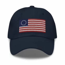 Dad Hat - Betsy Ross Flag (Embroidered Flag) -American Flags Sales classic dad hat navy front 65c92b771e820