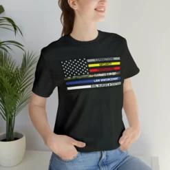 Thin Line USA Flag T Shirt: Bella + Canvas 3001 -American Flags Sales d1e63edf6a5623204d2777f30d57dd43