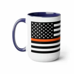 Two-Tone Thin Orange Line Flag Coffee Mugs, 15oz 30 Two-Tone Thin Orange Line Flag Coffee Mugs, 15oz -American Flags Sales d84fd1351f517c7e77fad821f43830bb