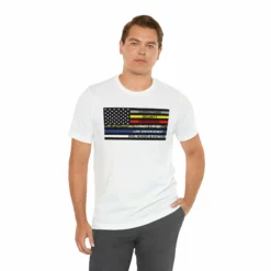 Thin Line USA Flag T Shirt: Bella + Canvas 3001 -American Flags Sales d8cd141679ca7f71343757fc26db827c