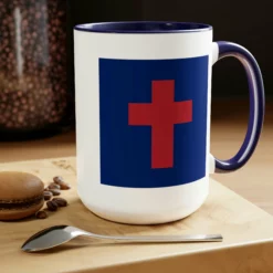 Two-Tone Christian Flag Coffee Mugs, 15oz 23 Two-Tone Christian Flag Coffee Mugs, 15oz -American Flags Sales dea8989e9b162fee93b5cbbaa651172d