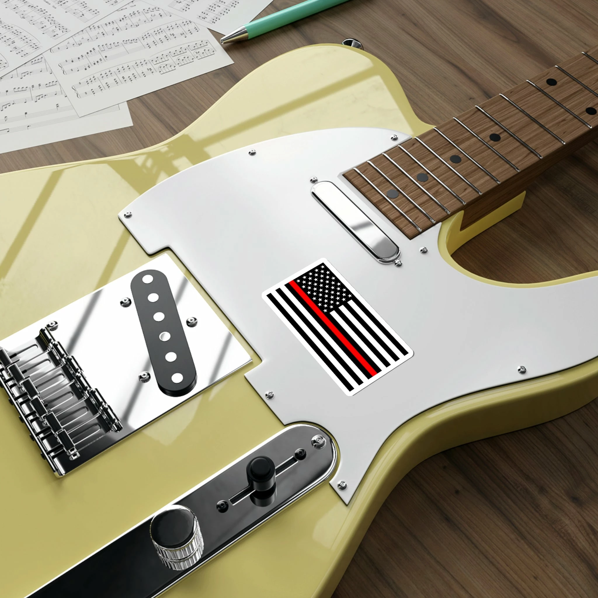 Thin Red Line Flag Decal (indoor And Outdoor Use) 15 Thin Red Line Flag Decal (indoor And Outdoor Use) - Image 15