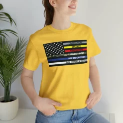 Thin Line USA Flag T Shirt: Bella + Canvas 3001 -American Flags Sales ec050e0e04497c332acc1a0e8e670d35