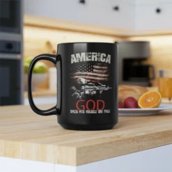 AMERICA God Shed His Grace On Thee Mug - 15 Oz Black Mug -American Flags Sales f0a4501dcf911c7a186fece812ba13a5