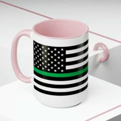Two-Tone Thin Green Line Flag Coffee Mugs, 15oz 39 Two-Tone Thin Green Line Flag Coffee Mugs, 15oz -American Flags Sales ffc0c27367e5e9fb8ee141b632527e47